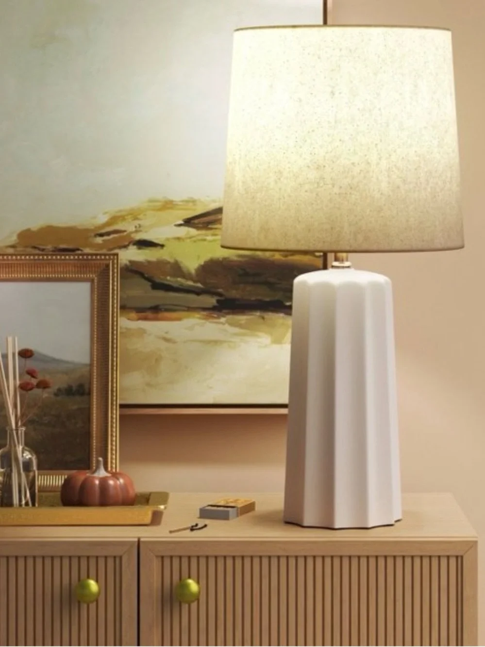 Threshold Sculpted 24 1/2” Ceramic Table Lamps (Set of 2) NWT - No Shades